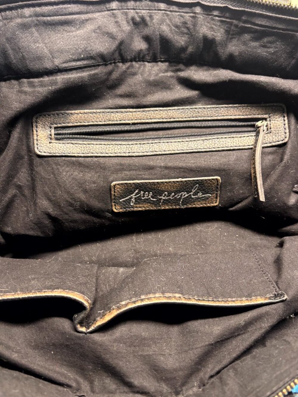 Free People Large Distressed Leather Tote - Picture 5 of 5